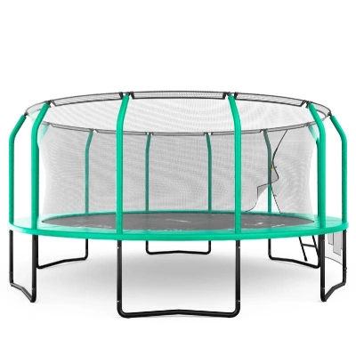 Батут UNIX Line Премиальный с играми / Supreme Game 16 ft (488 см) зеленый